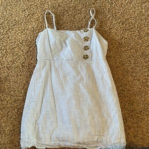 Blue/White Strip Mini Dress